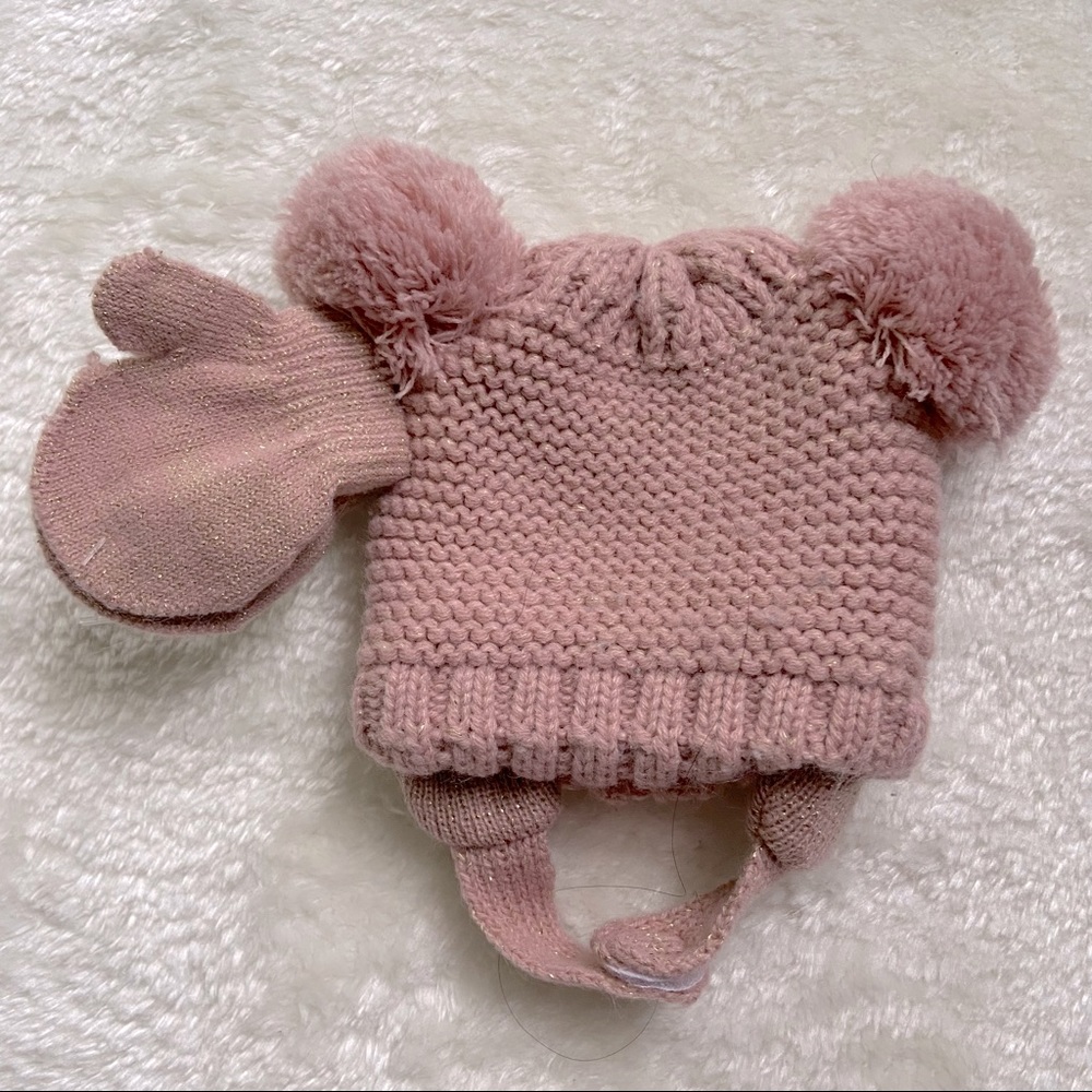 Toby and me Mittins and Hat Set Size 0-3Mths